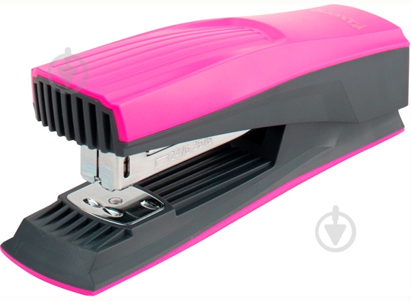 Степлер Shell пласт., №24/6, 20 арк., розовый Axent - фото 1