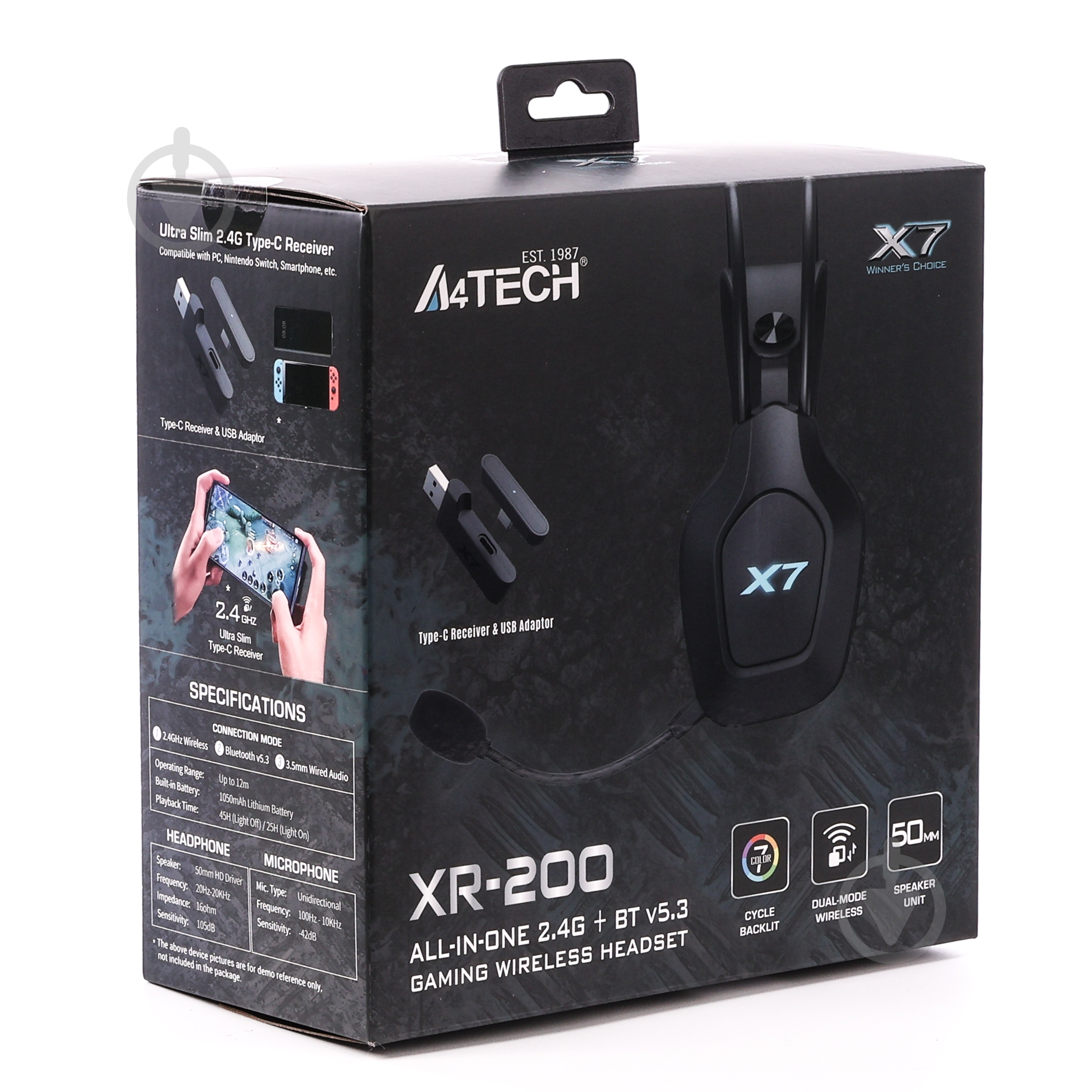 Гарнитура A4Tech black (XR-200 (Black)) - фото 7