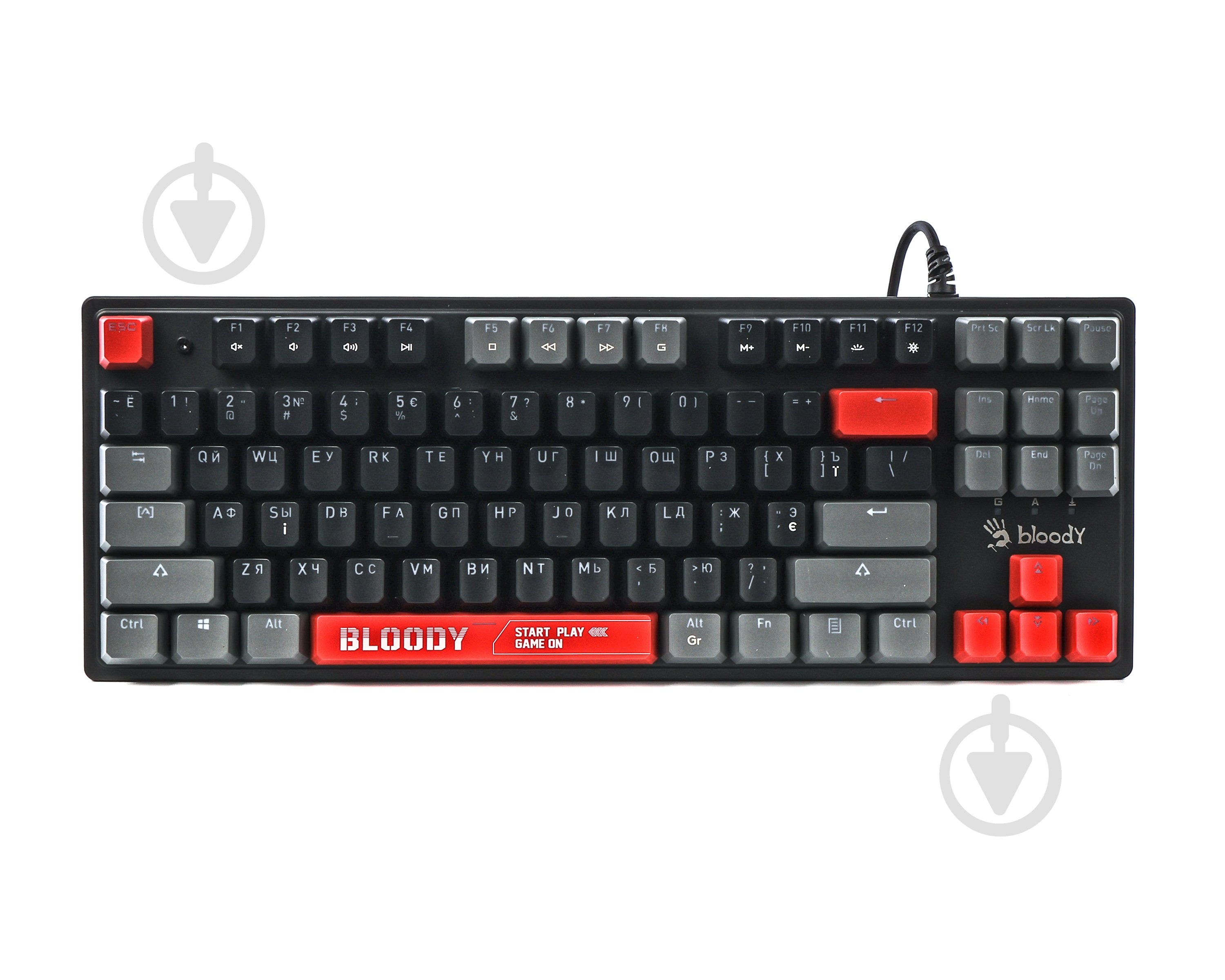 Клавиатура игровая BLOODY S310N (Energy Red) (S310N (Energy Red)) механическая USB, RGB подсветка black - фото 2