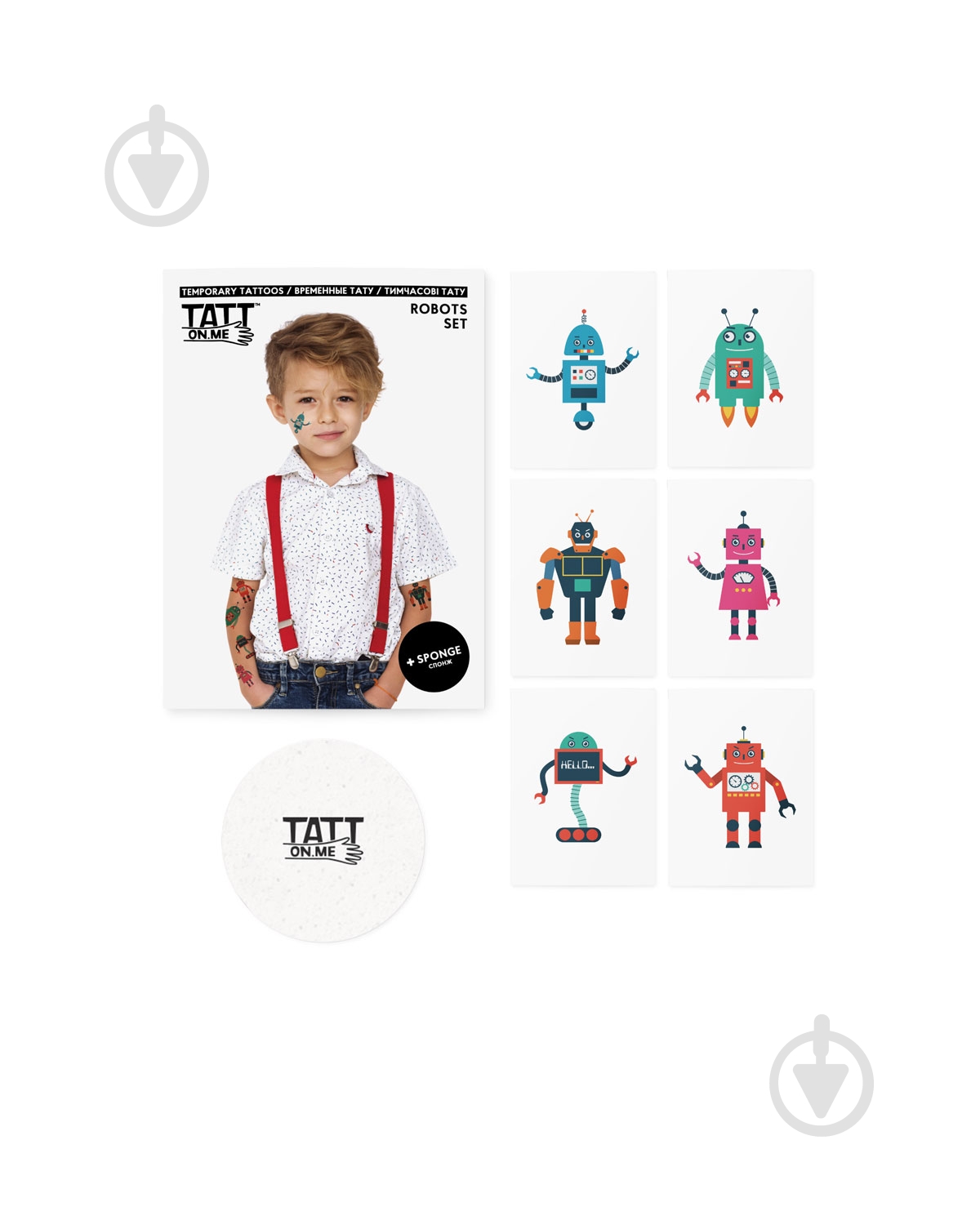 Тату временное TATTon.me Robots set - фото 3