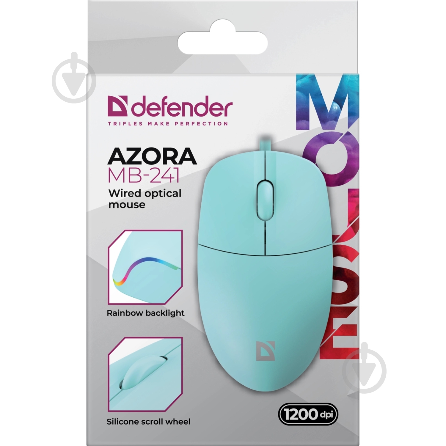 Миша Defender Azora MB-241 blue (52243) - фото 4 Миша Defender Azora MB-241 blue (52243) - фото 4