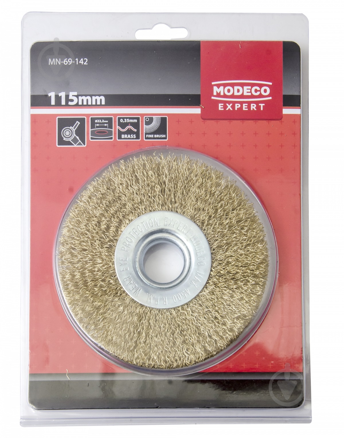 Щетка дисковая Modeco MN-69-142 - фото 2 Щетка дисковая Modeco MN-69-142 - фото 2