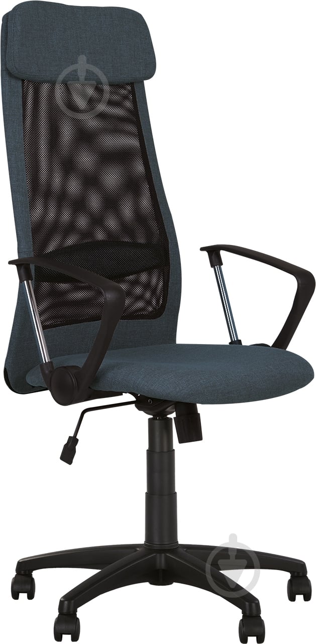 Крісло Nowy Styl FRANK GTP TILT PL64 (CH) OH/5 PN-10 бірюзовий/чорний - фото 1