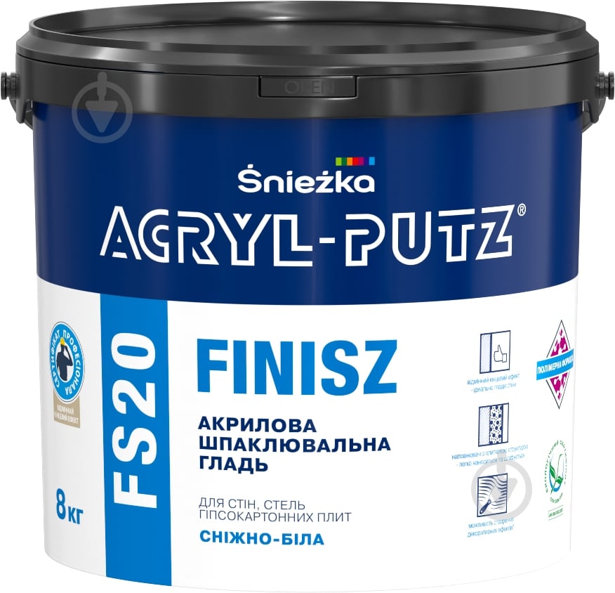 Шпаклівка Sniezka ACRYL-PUTZ FS20 8 кг - фото 1