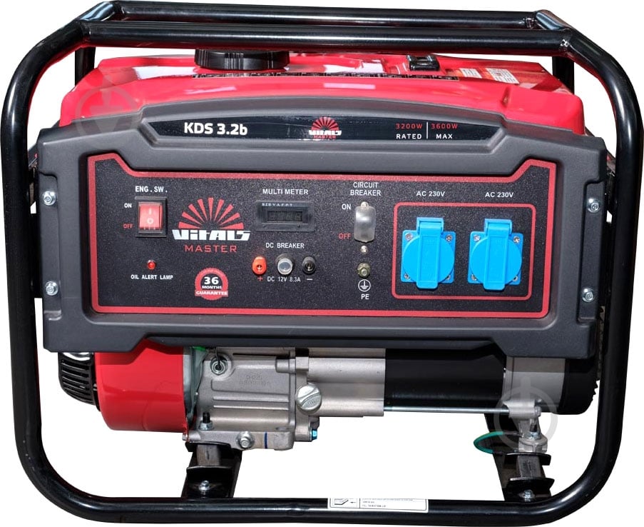 Генератор бензиновый Vitals Master 3,2 кВт / 3,6 кВт 230 В KDS 3.2b - фото 1