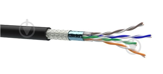 Кабель UTP Одескабель SF/UTP 8x0,51 КППЭО-ВП (100) 4x2 (SF/UTP-cat.5E) медь - фото 1