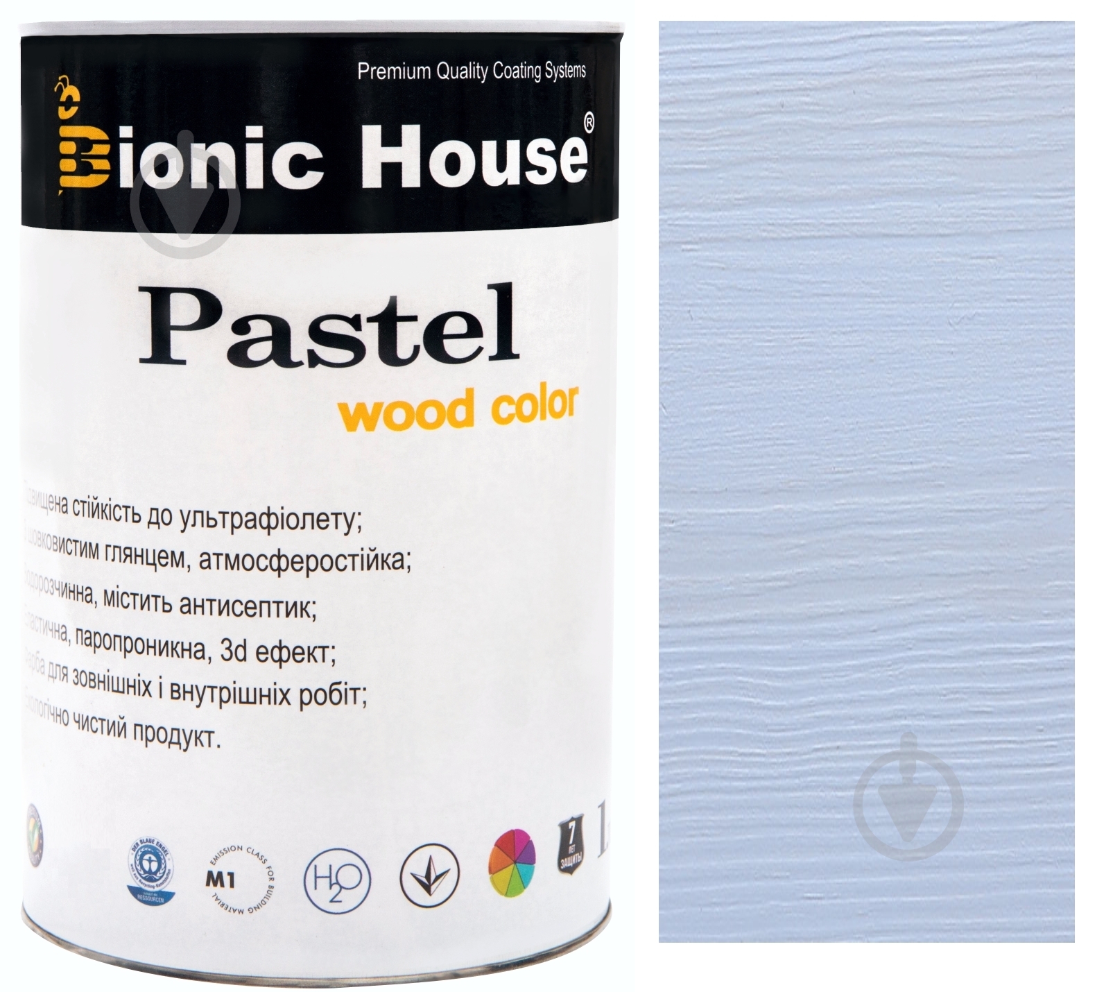 Краска Bionic House укрывная Pastel Wood Color Р202 баунти шелковистый глянец 0,8 л - фото 1 Краска Bionic House укрывная Pastel Wood Color Р202 баунти шелковистый глянец 0,8 л - фото 1