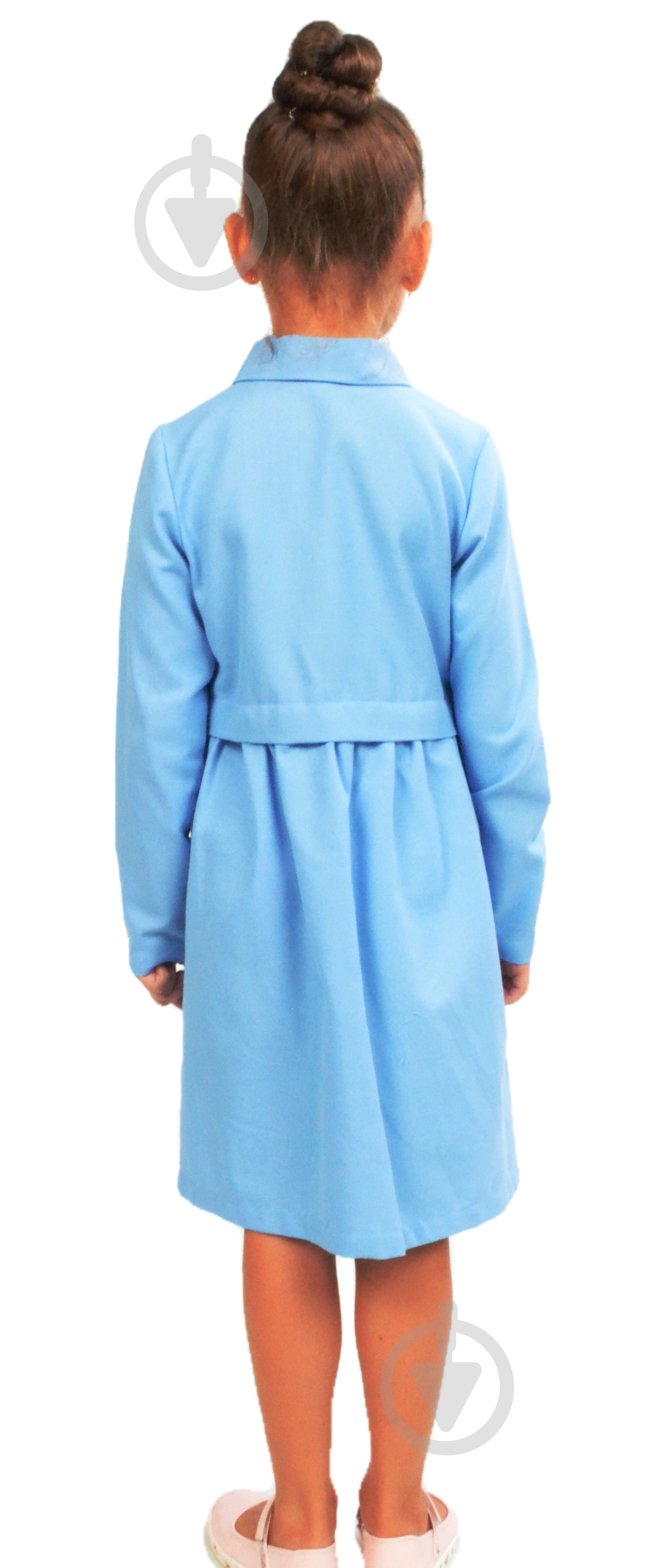 Платье Эдельвика 140 синий 168-19/00 - фото 3