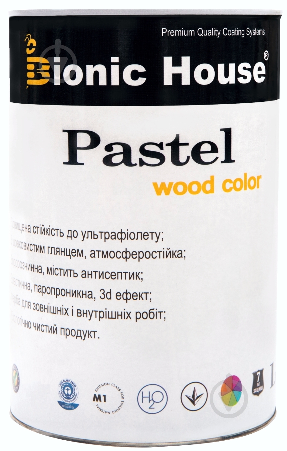 Краска Bionic House укрывная Pastel Wood Color Р206 коралл шелковистый глянец 0,8 л - фото 2 Краска Bionic House укрывная Pastel Wood Color Р206 коралл шелковистый глянец 0,8 л - фото 2