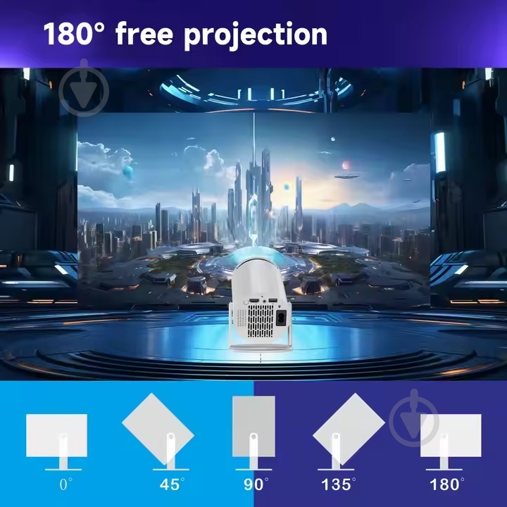 Проєктор портативний H96 MAX K6 (H96MAX_K6) - фото 5 Проєктор портативний H96 MAX K6 (H96MAX_K6) - фото 5