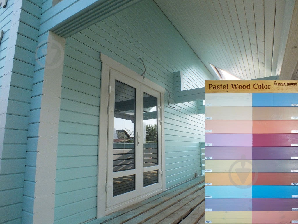 Краска Bionic House укрывная Pastel Wood Color Р219 цитрус шелковистый глянец 0,8 л - фото 5
