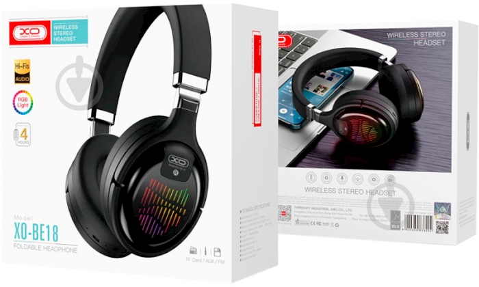Bluetooth-гарнитура Xo BE18 black (00000015179) - фото 6