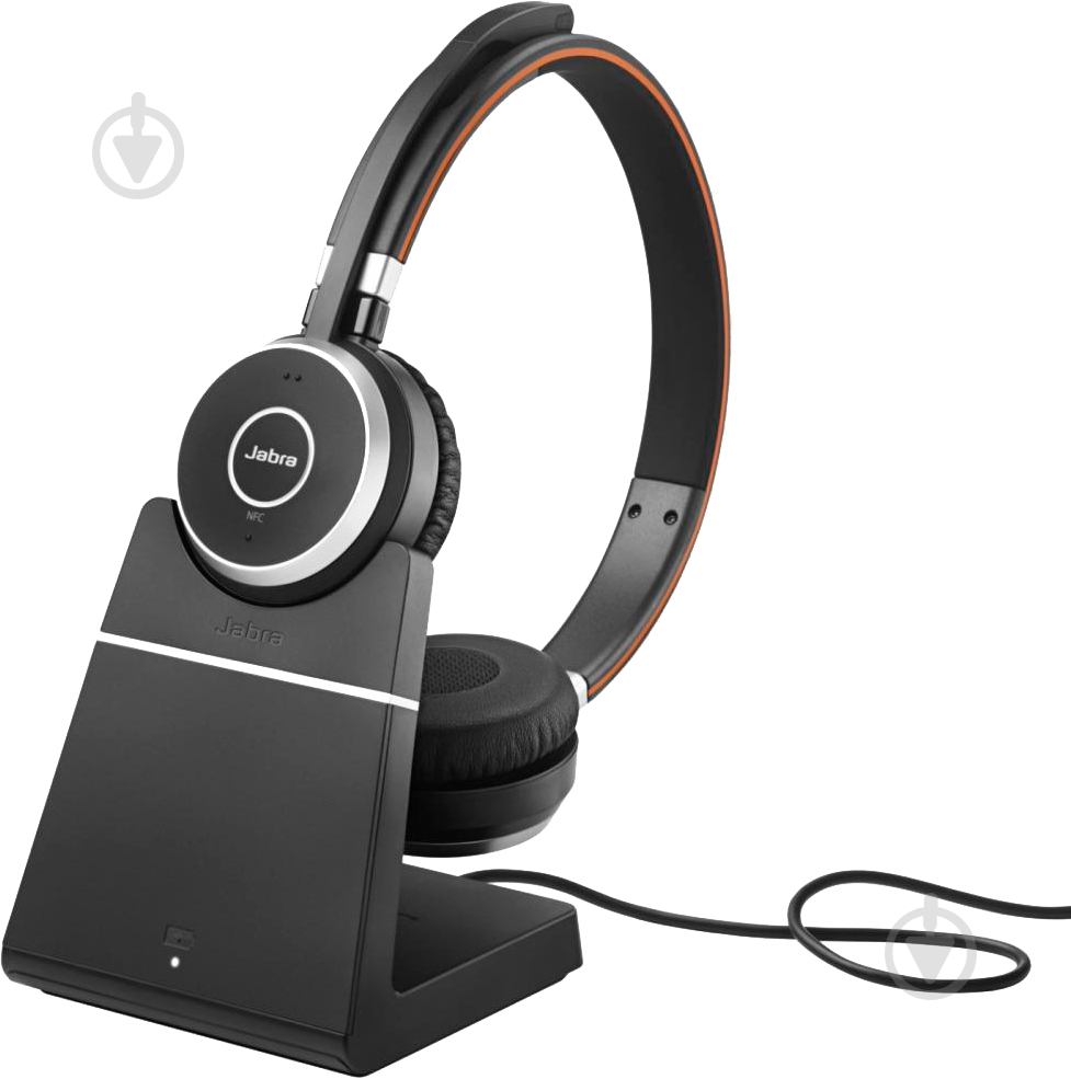 Bluetooth-гарнитура Jabra Evolve 65 MS Stereo w/base black (6599-823-399) - фото 6