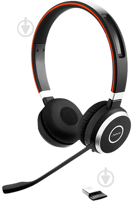 Bluetooth-гарнитура Jabra Evolve 65 MS Stereo w/base black (6599-823-399) - фото 3