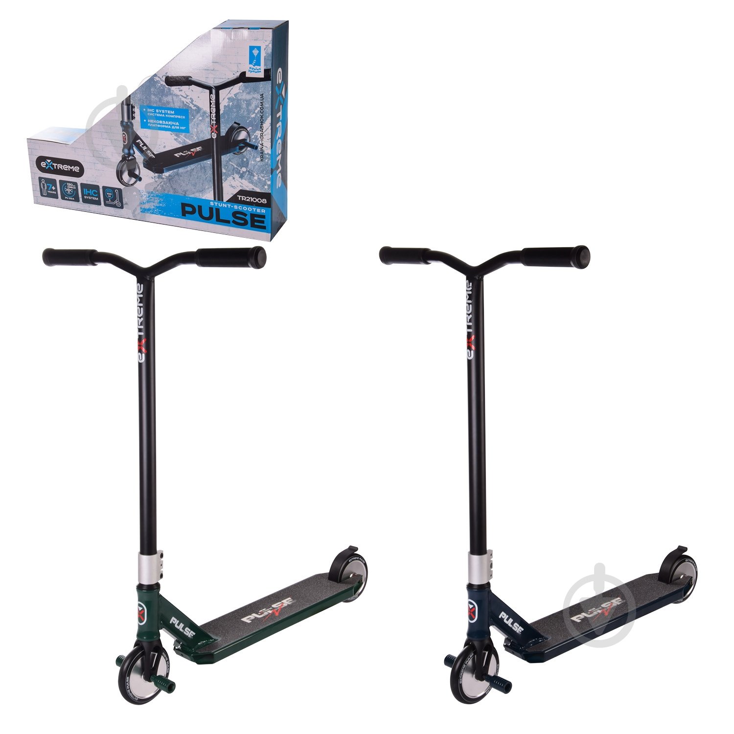 Самокат Extreme Motion Pulse в ассортименте TR21008 - фото 1 Самокат Extreme Motion Pulse в ассортименте TR21008 - фото 1