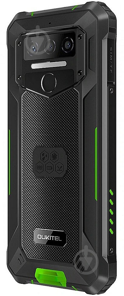 Смартфон Oukitel WP23 pro 8/128GB black/green (WP23PROGreen) - фото 5