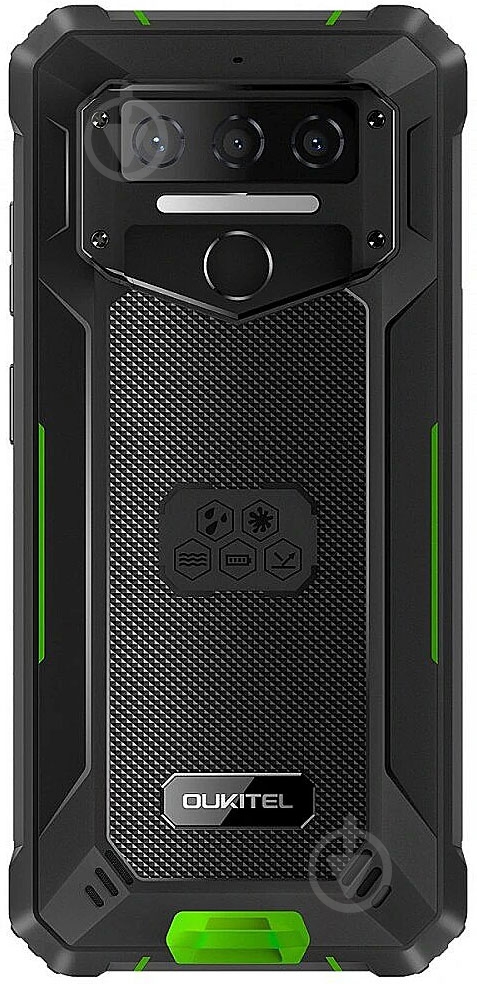 Смартфон Oukitel WP23 pro 8/128GB black/green (WP23PROGreen) - фото 6