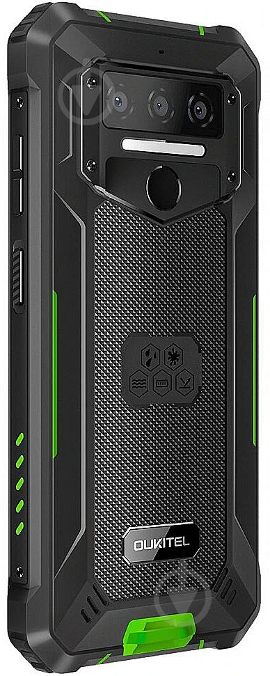 Смартфон Oukitel WP23 pro 8/128GB black/green (WP23PROGreen) - фото 7