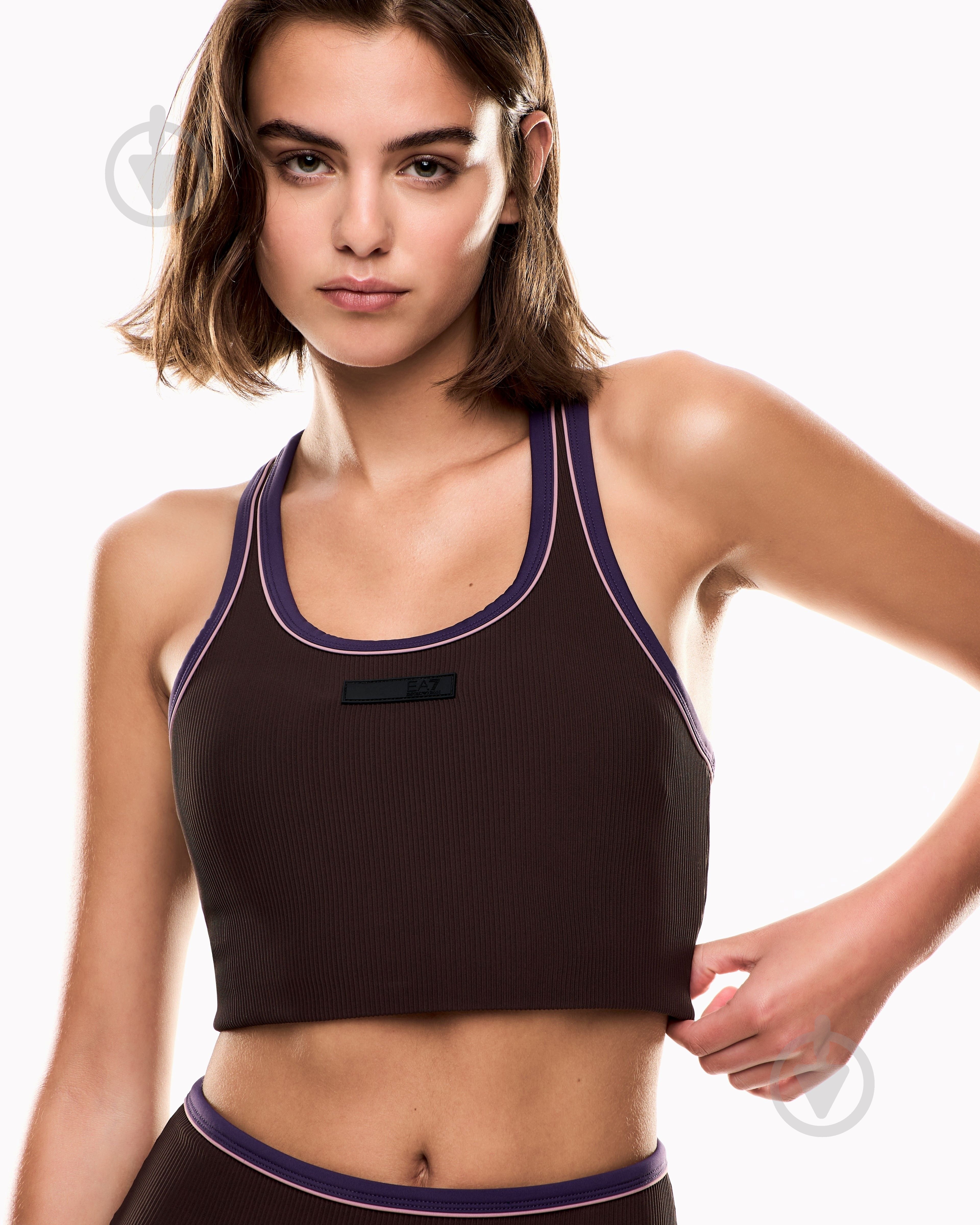 Бра EA7 VIGOR7 LAB W RIBBED BRA 7W000576-AF15721-U6031 р.L коричневый - фото 3 Бра EA7 VIGOR7 LAB W RIBBED BRA 7W000576-AF15721-U6031 р.L коричневый - фото 3