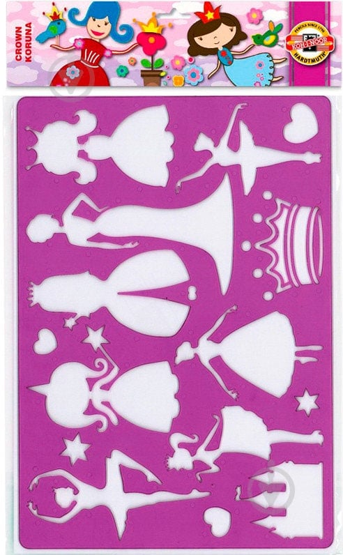 Трафарет пластиковий, 9820/3, напівпрозорий, 31х20, "Принцеси" Koh-i-Noor - фото 2