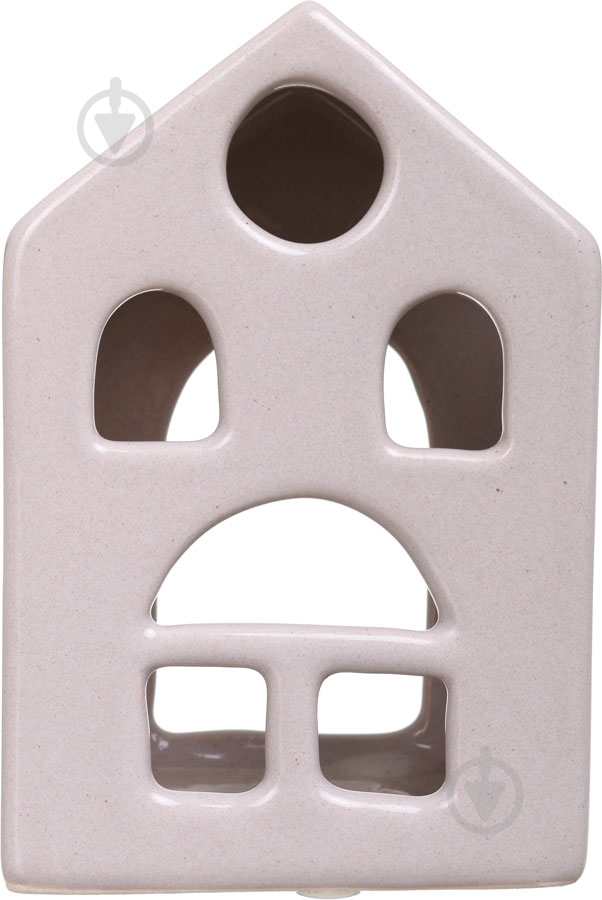 Подсвечник дом бежевый - фото 2