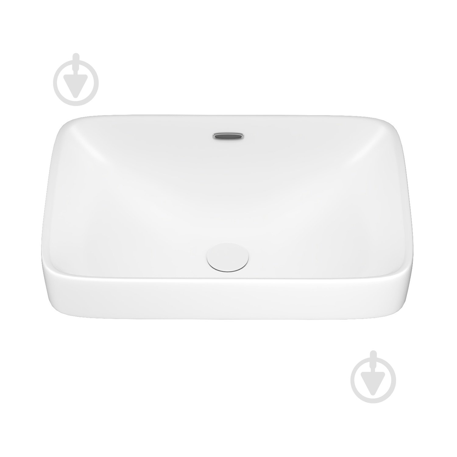 Умивальник Helmken 44152000 прямокутний 52 см, перелив, білий - фото 1 Умивальник Helmken 44152000 прямокутний 52 см, перелив, білий - фото 1