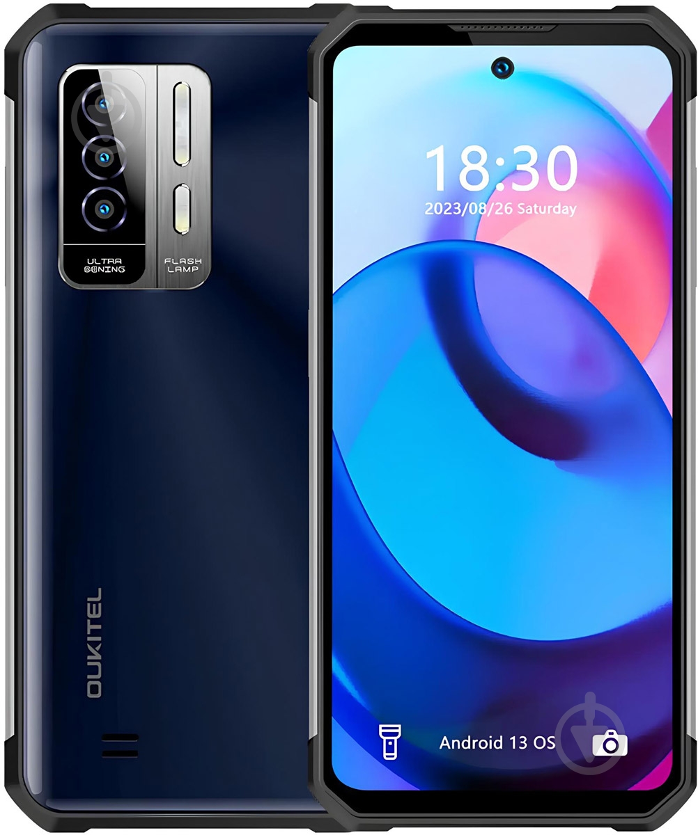 Смартфон Oukitel WP27 12/256GB black/blue (WP27_BK) - фото 1 Смартфон Oukitel WP27 12/256GB black/blue (WP27_BK) - фото 1