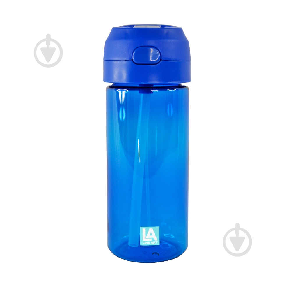 Бутылка Line Art Bright 440 мл синий - фото 2 Бутылка Line Art Bright 440 мл синий - фото 2