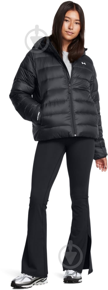 Пуховик жіночий зимовий Under Armour LEGEND DOWN HOODED JACKET 1385852-001 р.M чорний - фото 5