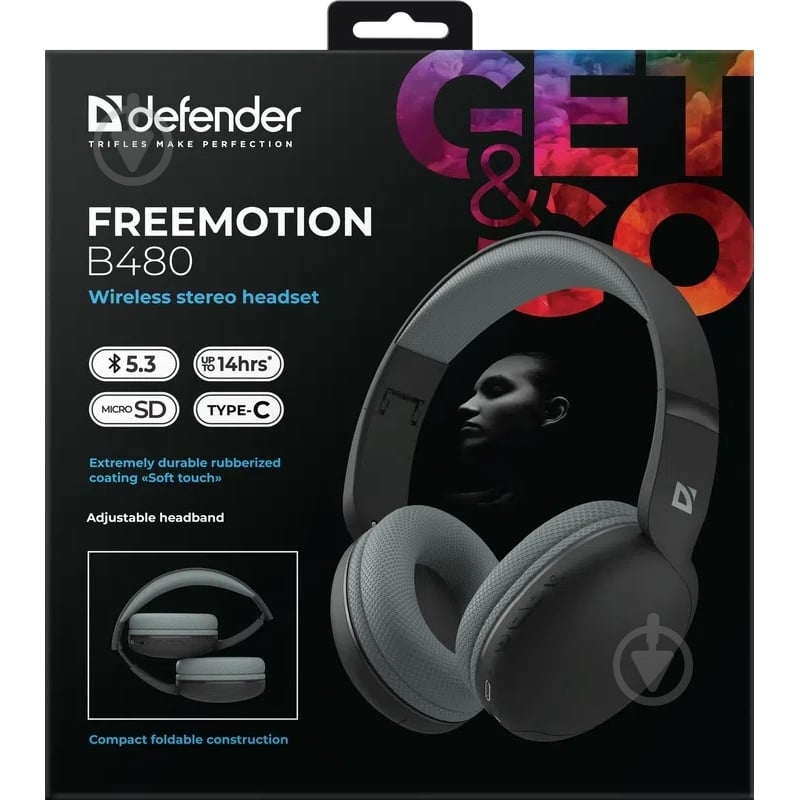 Bluetooth-гарнитура Defender FreeMotion B480 black (63480) - фото 8