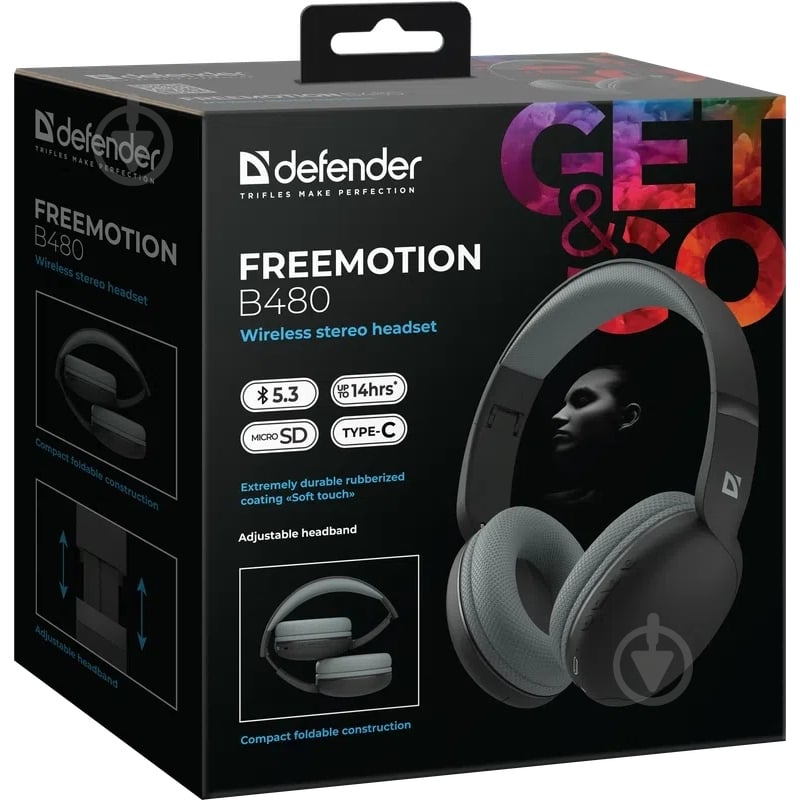 Bluetooth-гарнитура Defender FreeMotion B480 black (63480) - фото 9