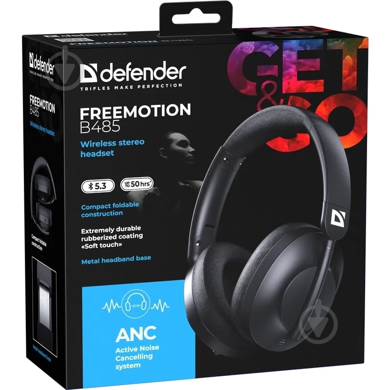 Bluetooth-гарнитура Defender FreeMotion B485 black (63485) - фото 9