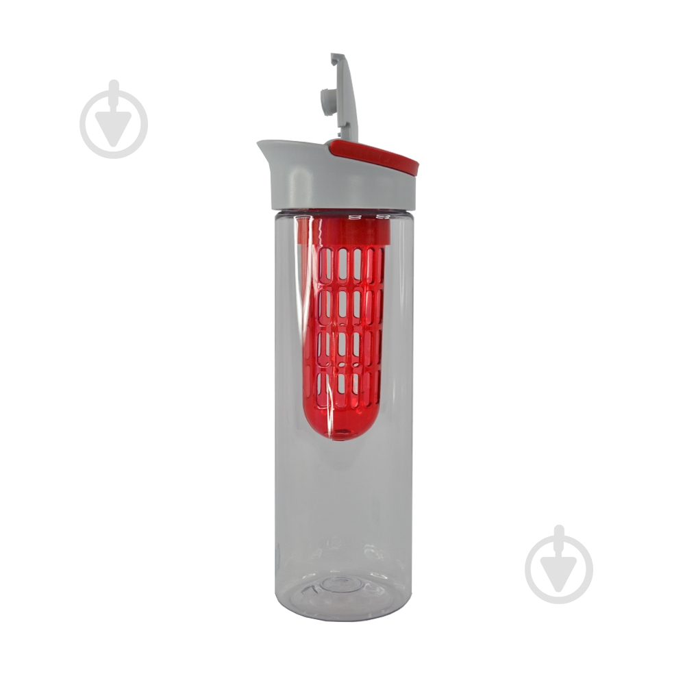 Бутылка Line Art Clear 800 мл серо-красный - фото 1