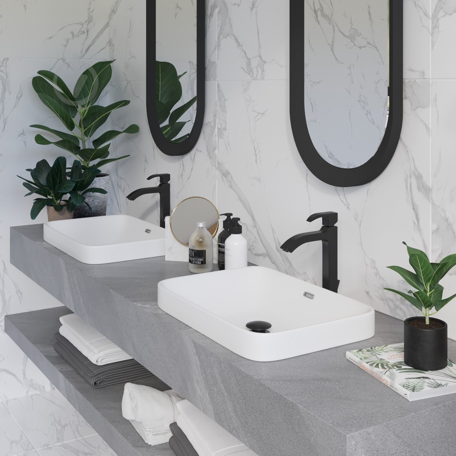 Умивальник Helmken 44152000 3 в 1: прямокутний 52 см, перелив, із сифоном і донним клапаном Сlick-clack, золото - фото 8 Умивальник Helmken 44152000 3 в 1: прямокутний 52 см, перелив, із сифоном і донним клапаном Сlick-clack, золото - фото 8