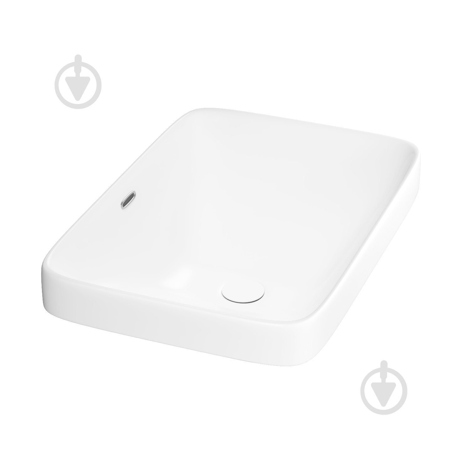 Умивальник Helmken 44156000 прямокутний 56 см, перелив, білий - фото 1