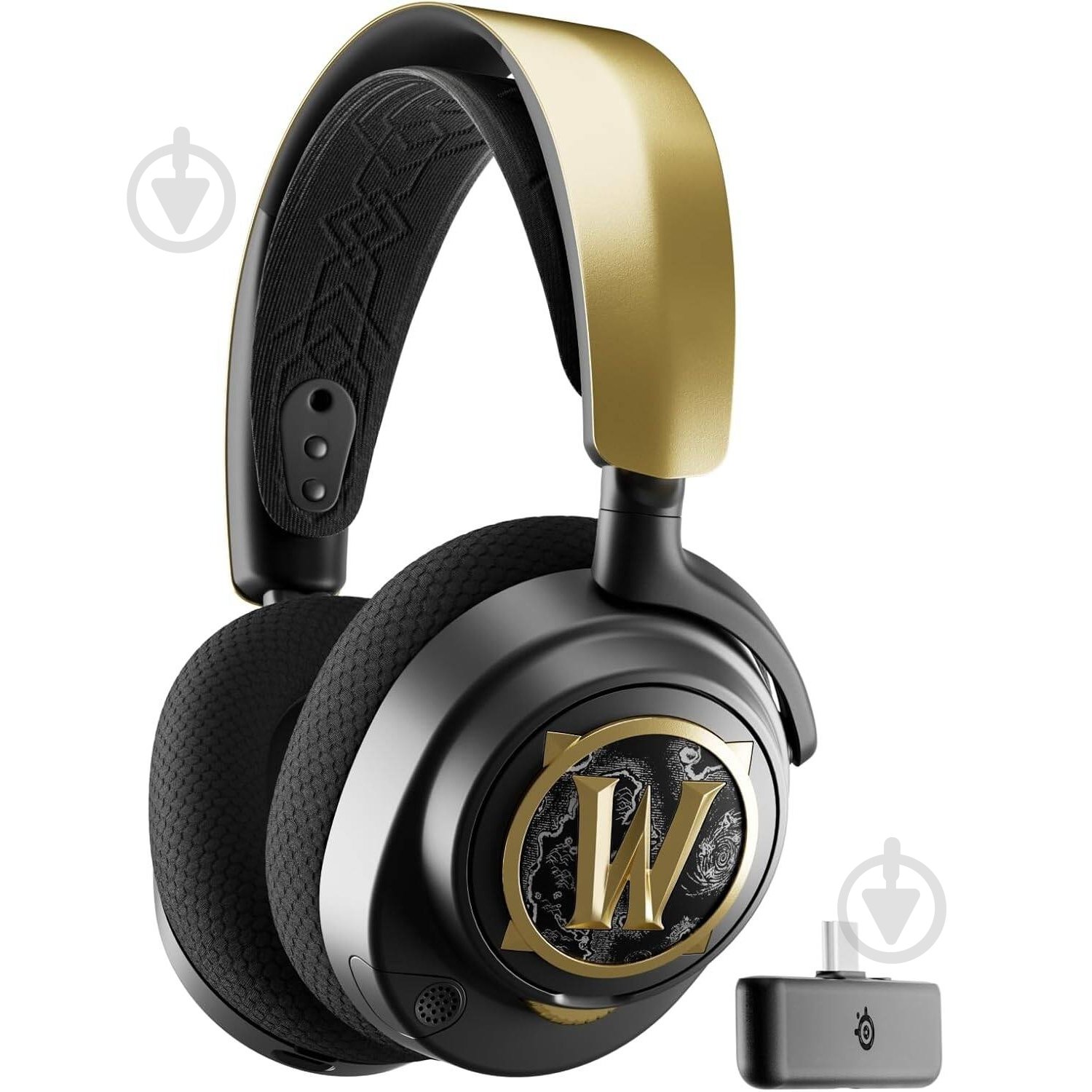 Гарнітура ігрова SteelSeries Arctis Nova 7 World of Warcraft Edition black/gold (61558) - фото 1 Гарнітура ігрова SteelSeries Arctis Nova 7 World of Warcraft Edition black/gold (61558) - фото 1