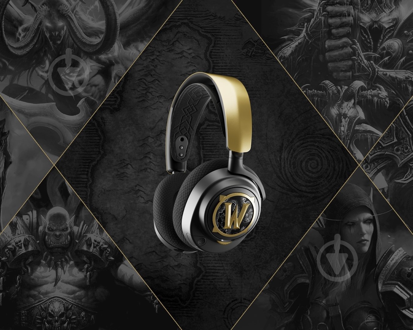 Гарнітура ігрова SteelSeries Arctis Nova 7 World of Warcraft Edition black/gold (61558) - фото 4 Гарнітура ігрова SteelSeries Arctis Nova 7 World of Warcraft Edition black/gold (61558) - фото 4