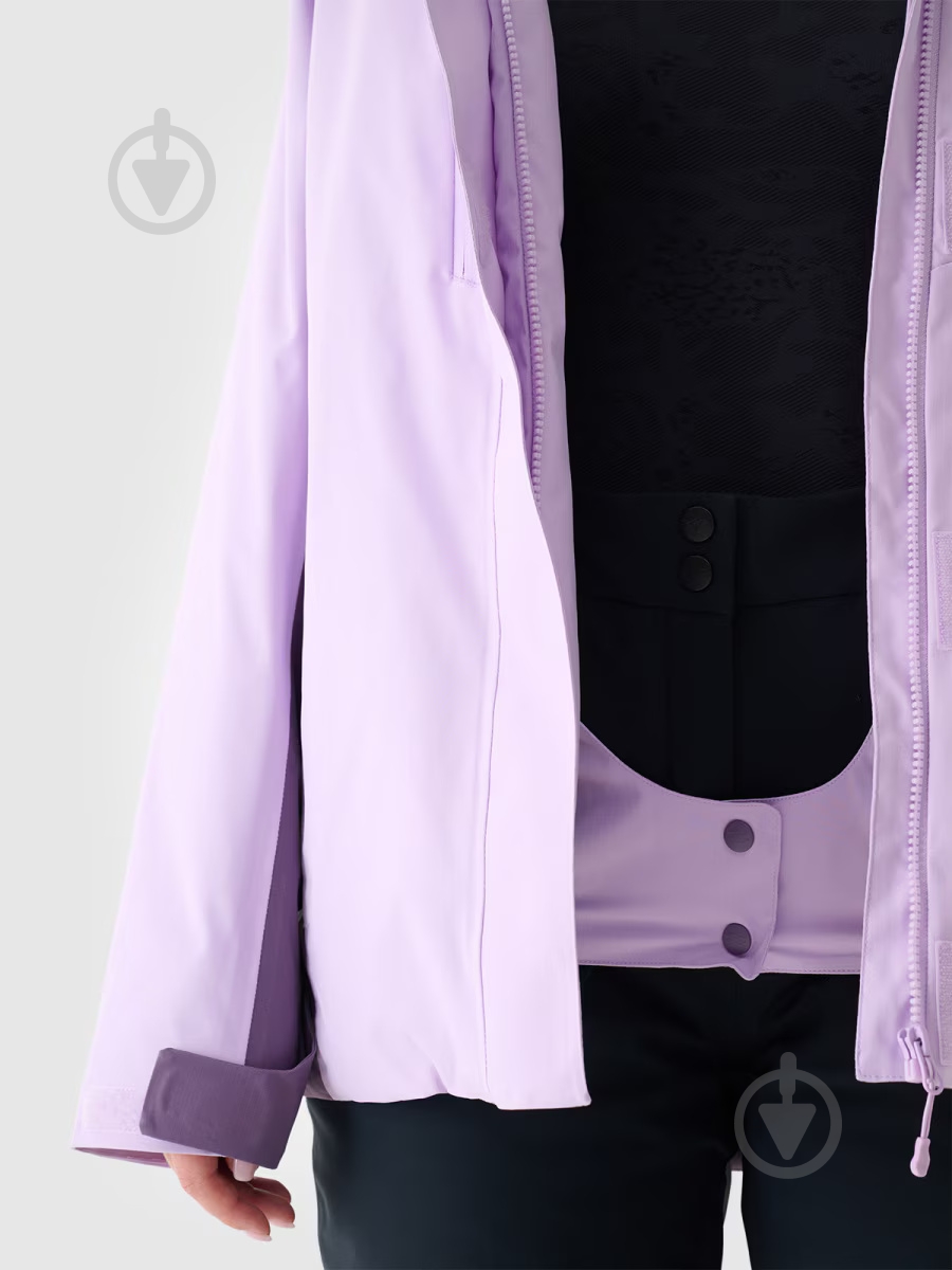 Куртка женская зимняя 4F TECHNICAL JACKET F593 4FWAW24TTJAF593-52S р.M фиолетовая - фото 15 Куртка женская зимняя 4F TECHNICAL JACKET F593 4FWAW24TTJAF593-52S р.M фиолетовая - фото 15