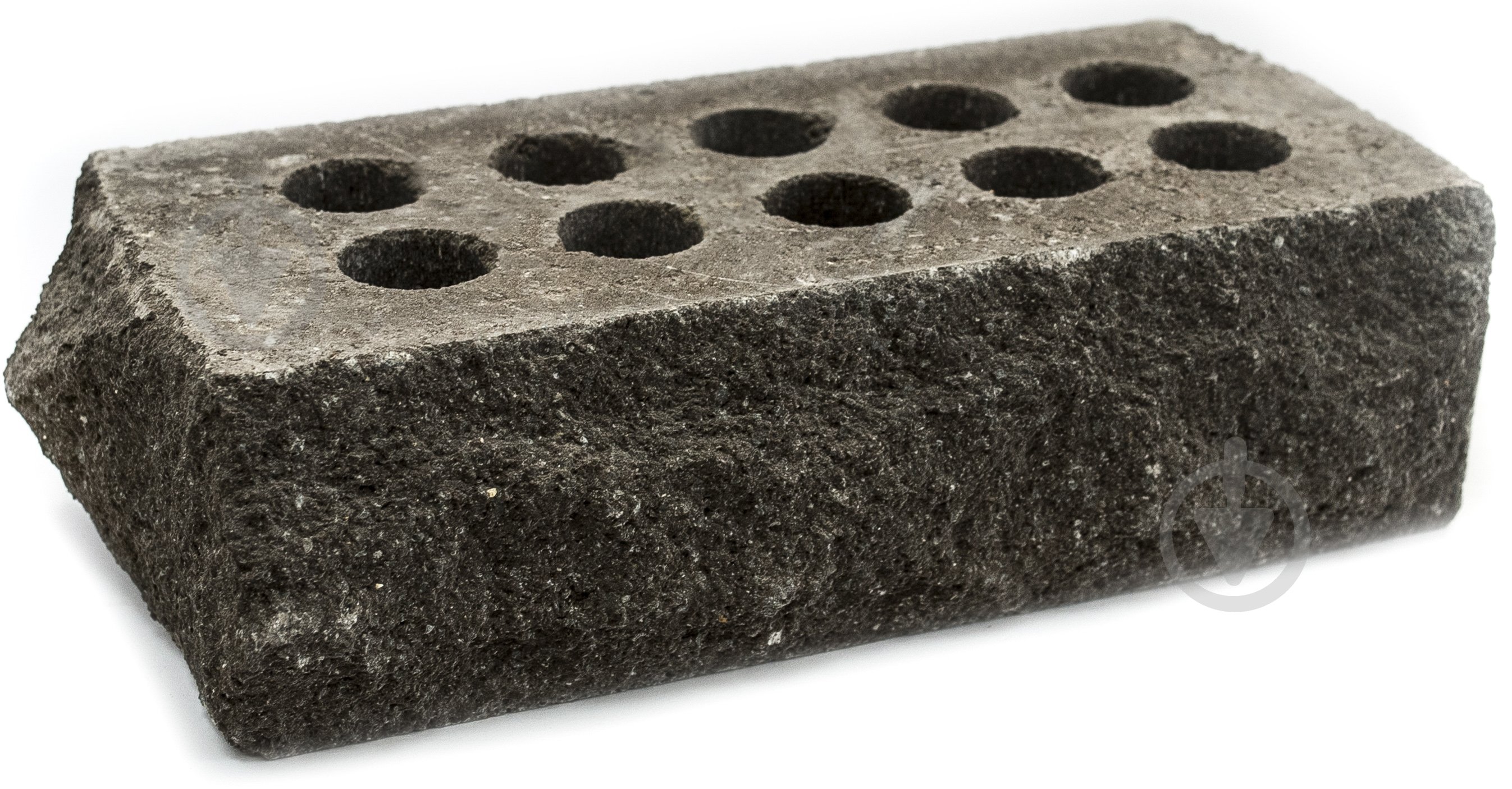 Цегла гіперпресована Літос Скеля пустотіла тичкова шоколад - фото 1