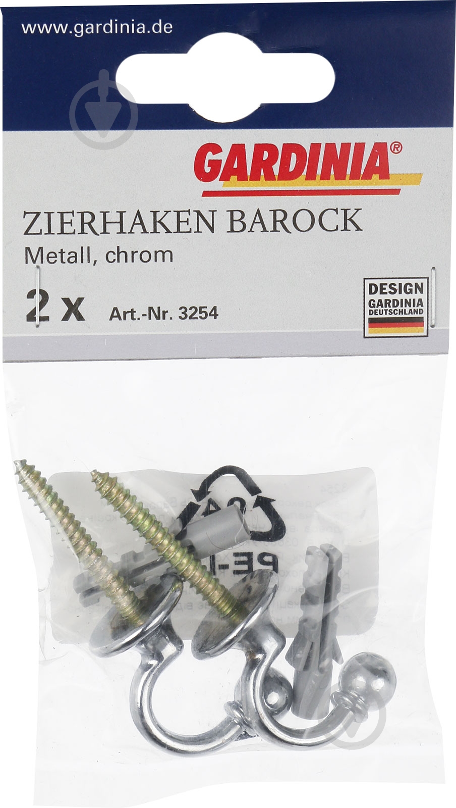 Держатель для шторы Бароко хром 3 см 3254 - фото 3 Держатель для шторы Бароко хром 3 см 3254 - фото 3
