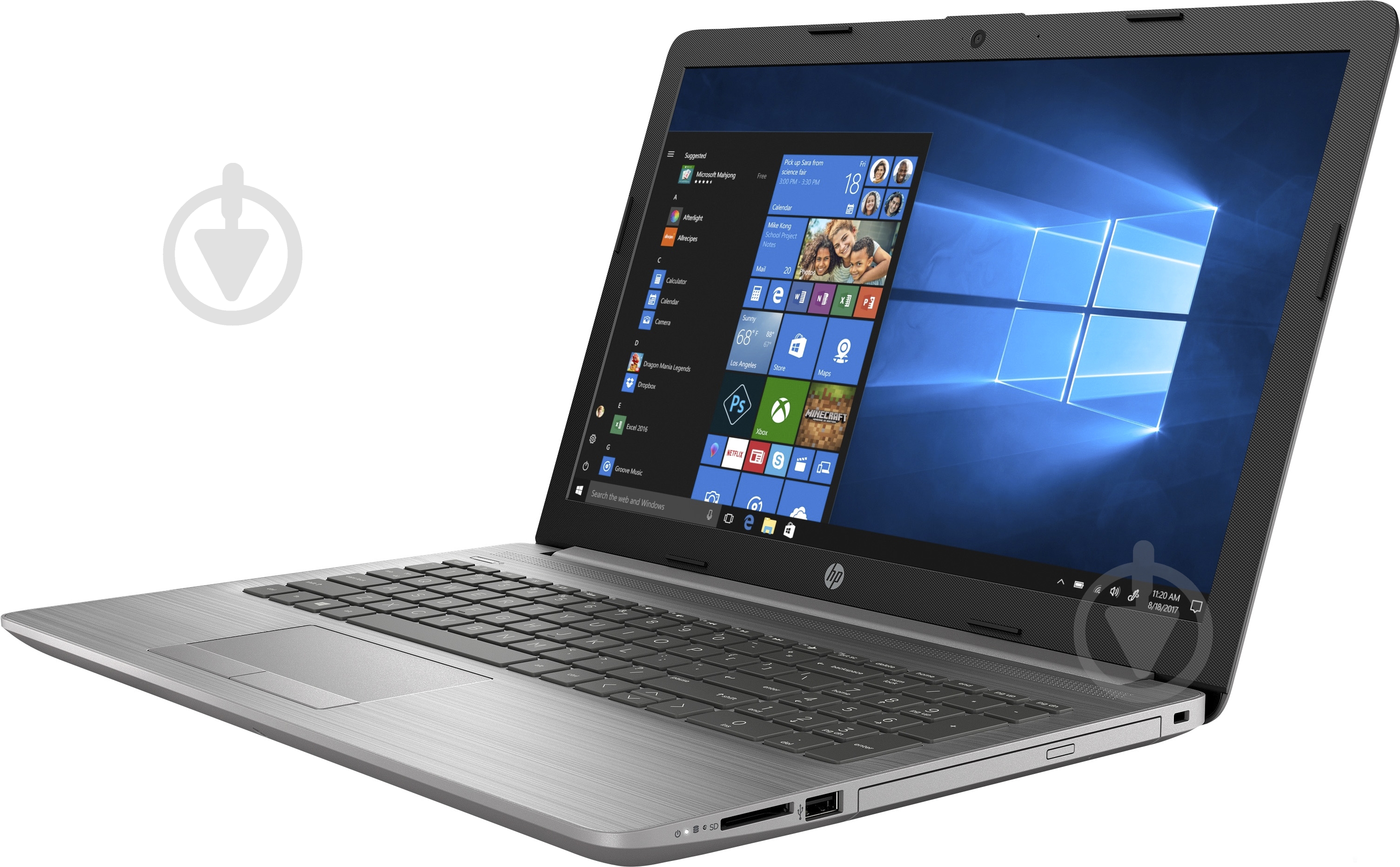 Ноутбук HP 250 G7 15,6" (9HQ48EA) silver - фото 2