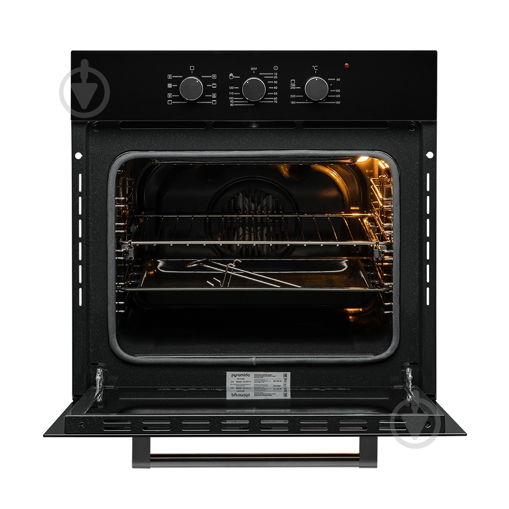Духовой шкаф Pyramida F 80 M GBL - фото 2