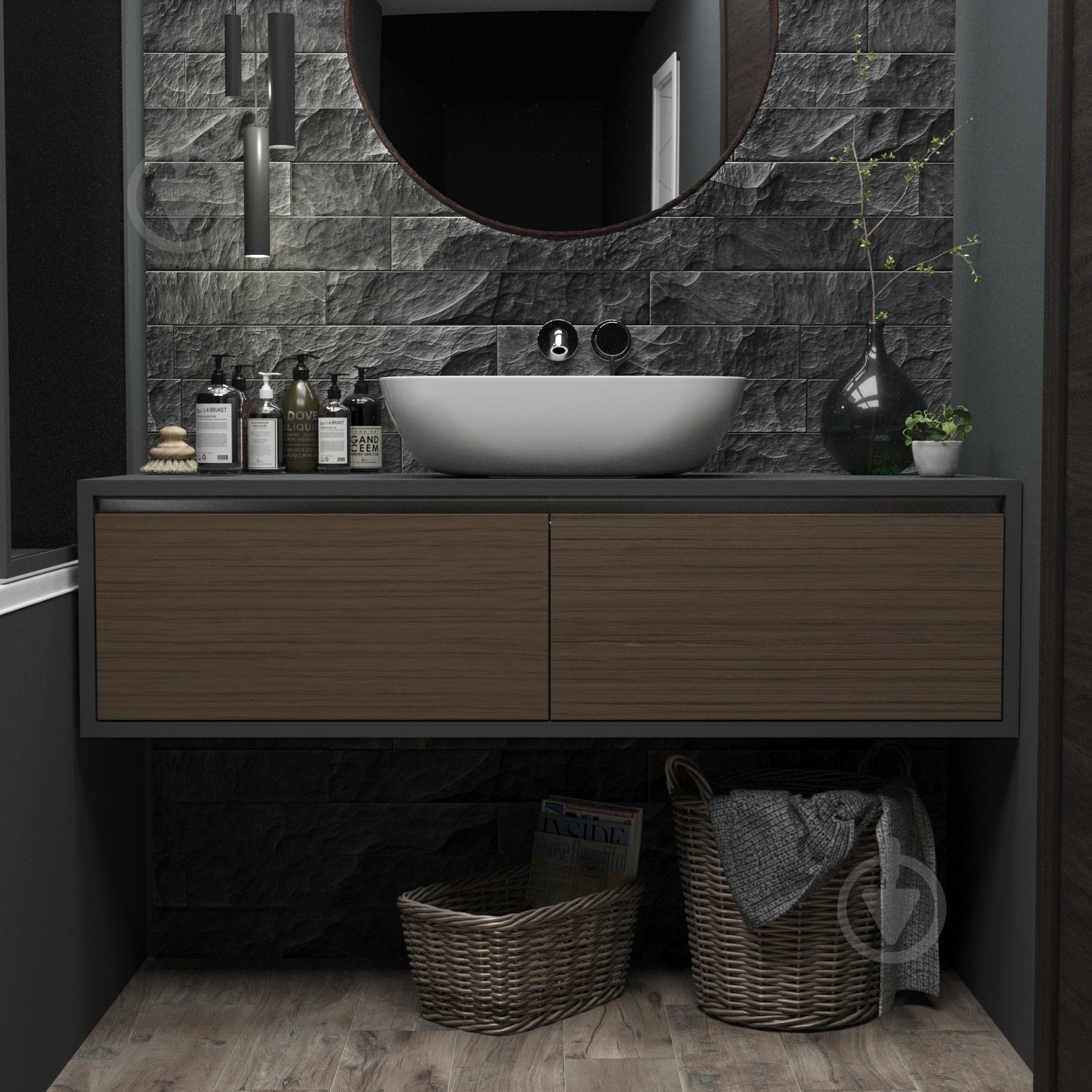 Умывальник Helmken 45450000 прямоугольный 50,5 см, белый - фото 12