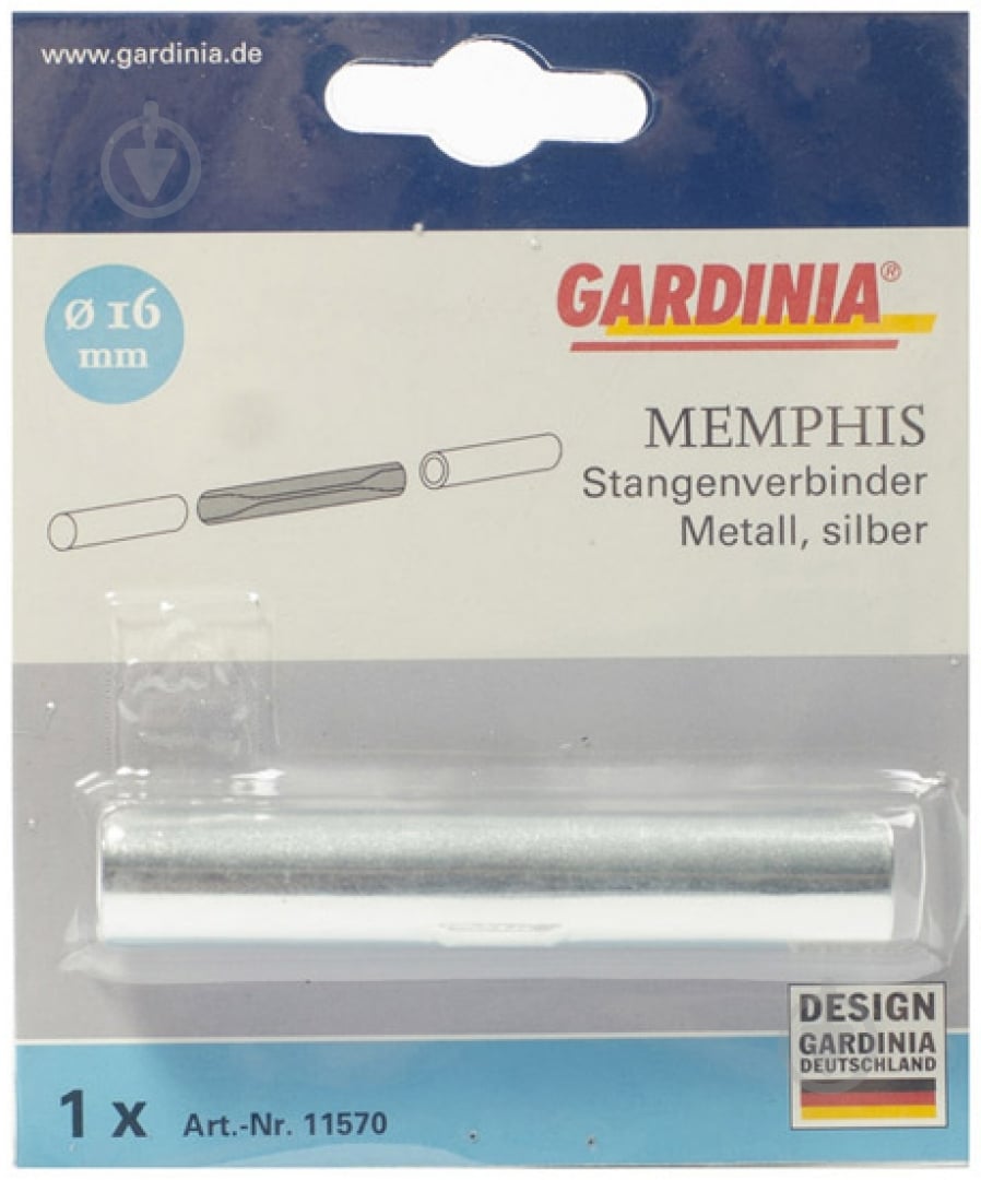 Соединитель карниза Gardinia Memphis наборной d16 мм сталь 1 шт. - фото 2