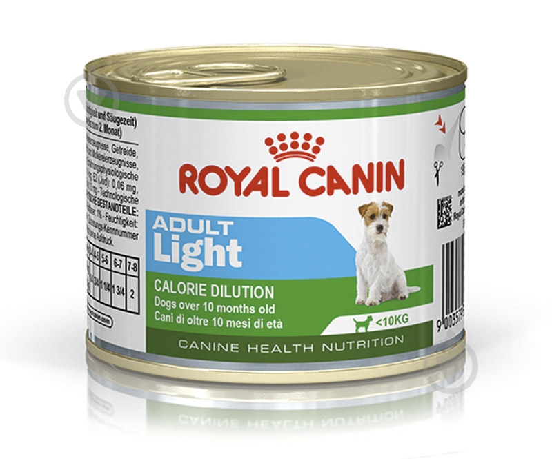 Корм вологий для дорослих собак для малих порід Royal Canin ADULT LIGHT банка 195 г (м'ясо) 195 г - фото 1 Корм вологий для дорослих собак для малих порід Royal Canin ADULT LIGHT банка 195 г (м'ясо) 195 г - фото 1