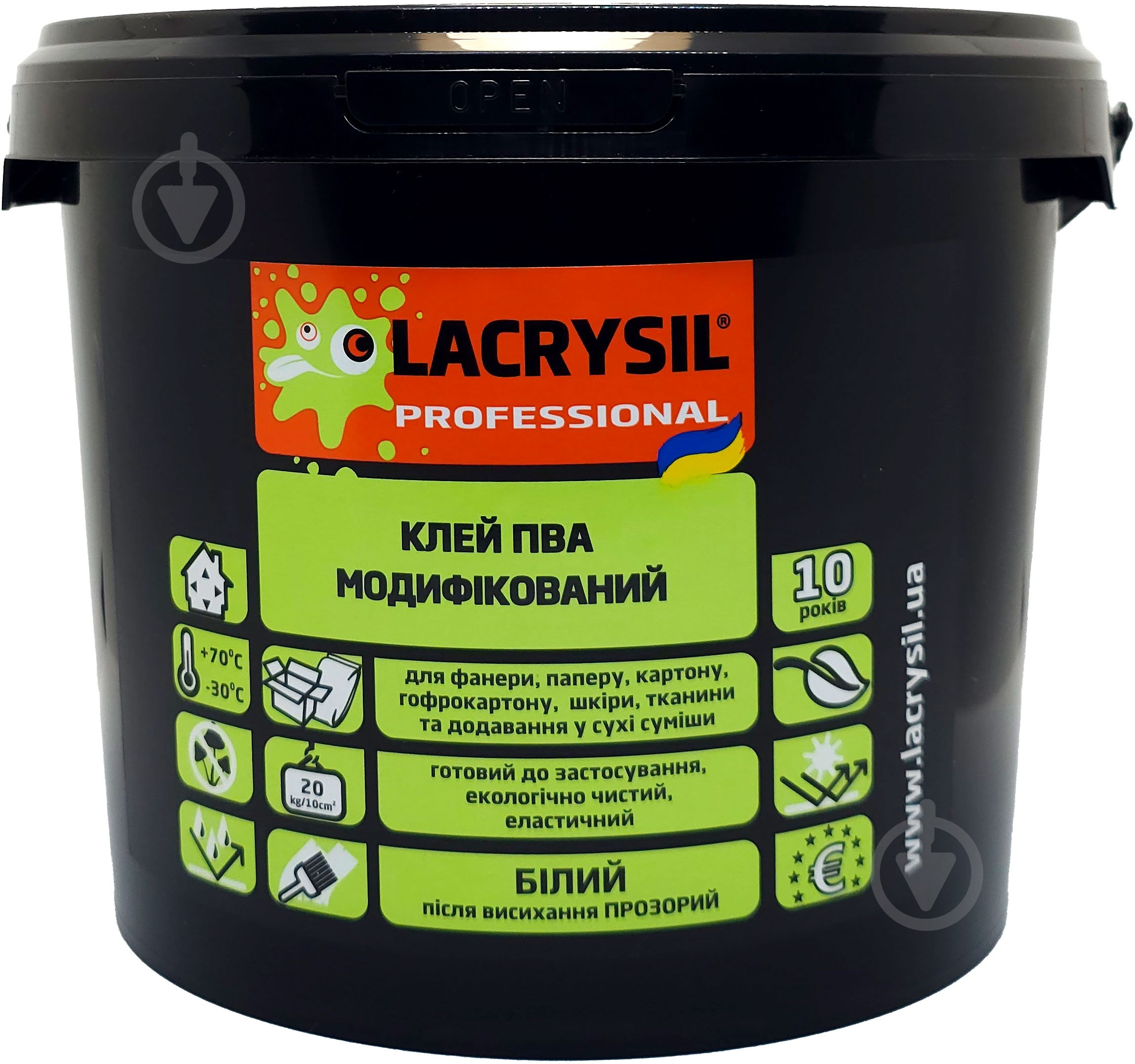 Клей ПВА Lacrysil водно-дисперсионный модифицированный 2,5 л - фото 2