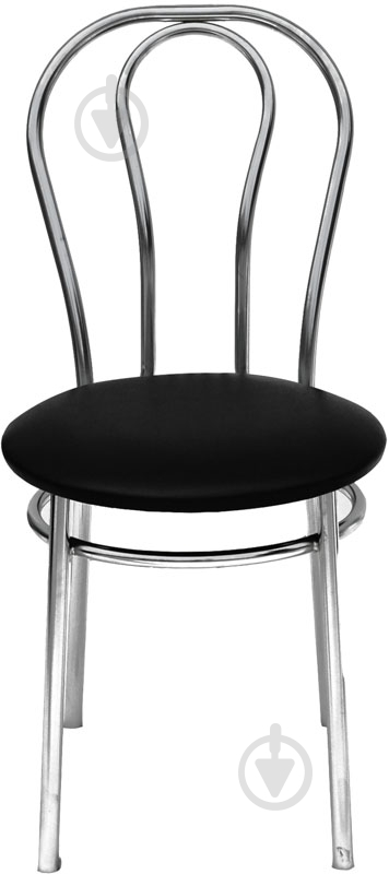 Стул обеденный Примтекс Плюс Tulipan chrome CZ-3 черный/хром - фото 1 Стул обеденный Примтекс Плюс Tulipan chrome CZ-3 черный/хром - фото 1