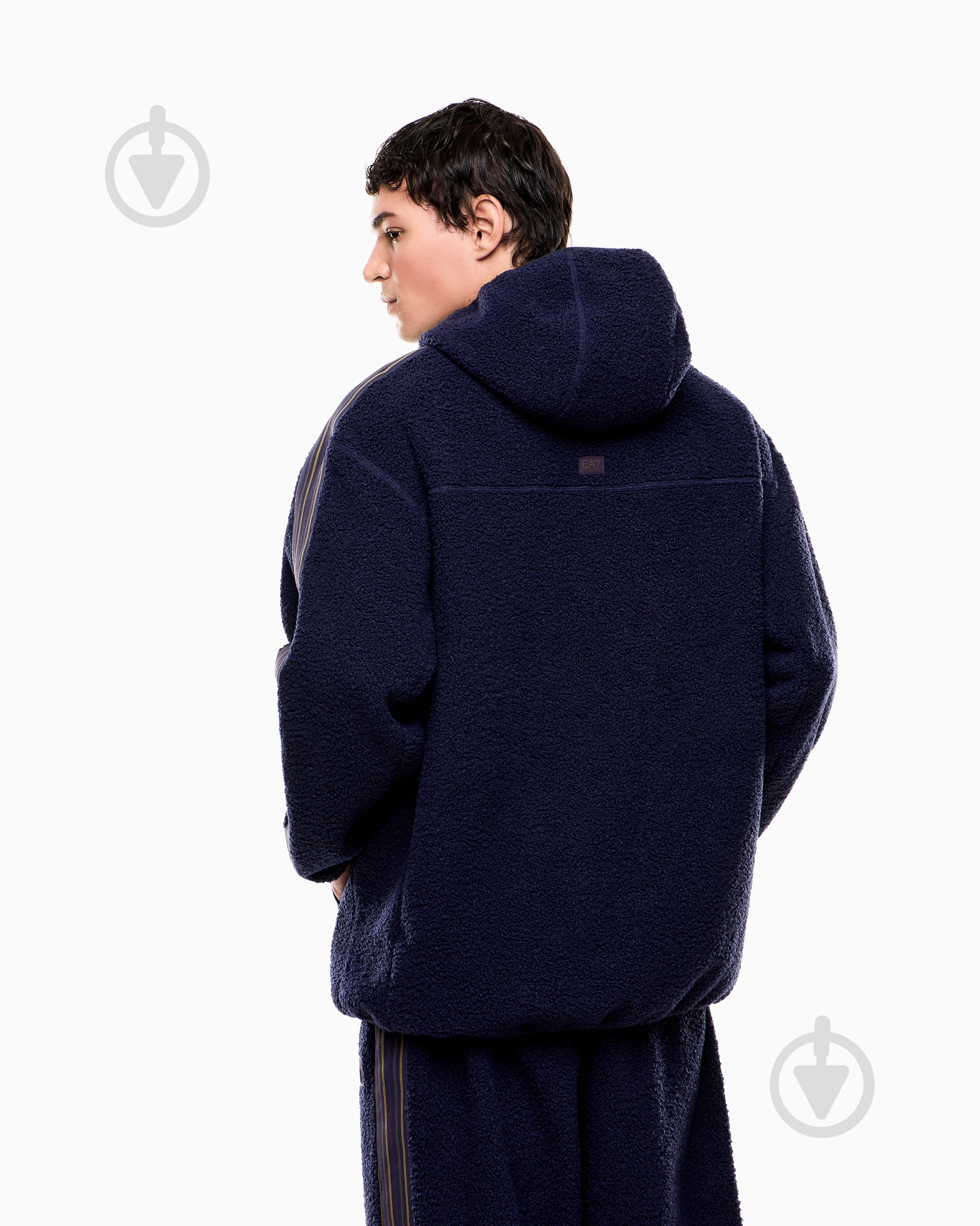 Джемпер EA7 TRAIN 7.0 U HOODIE RN PL TEDDY 7X000211-AF18559-UB114 р.L синий - фото 2