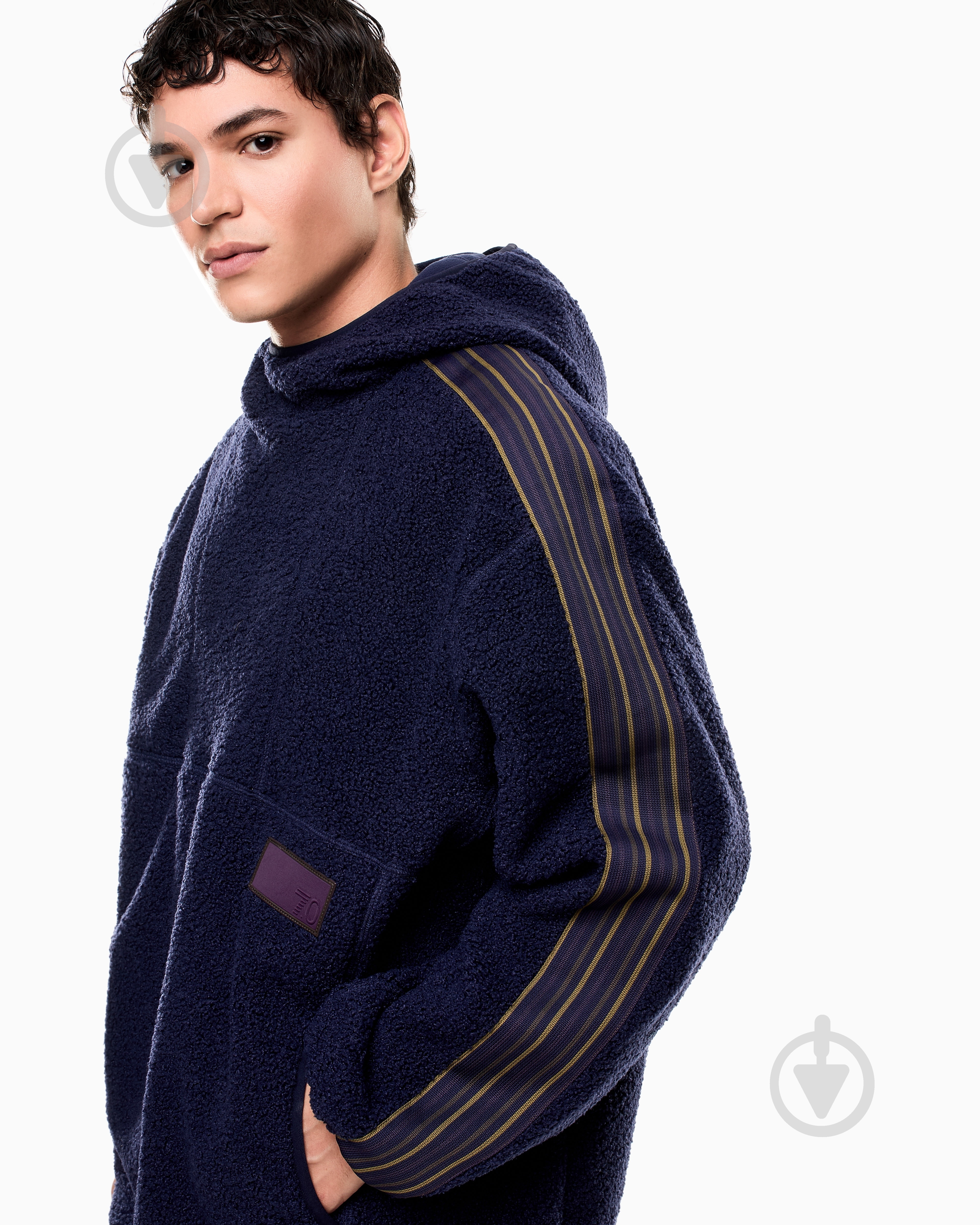 Джемпер EA7 TRAIN 7.0 U HOODIE RN PL TEDDY 7X000211-AF18559-UB114 р.L синий - фото 3