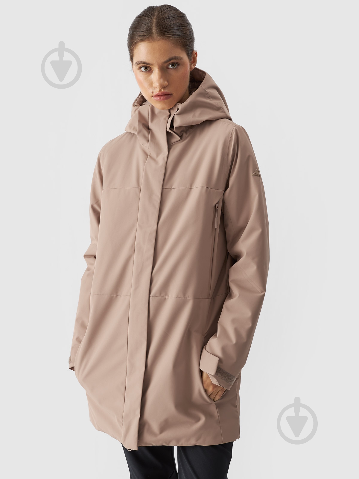 Куртка женская демисезонная 4F TECHNICAL JACKET F560 4FWAW24TTJAF560-82S р.M бежевая - фото 1